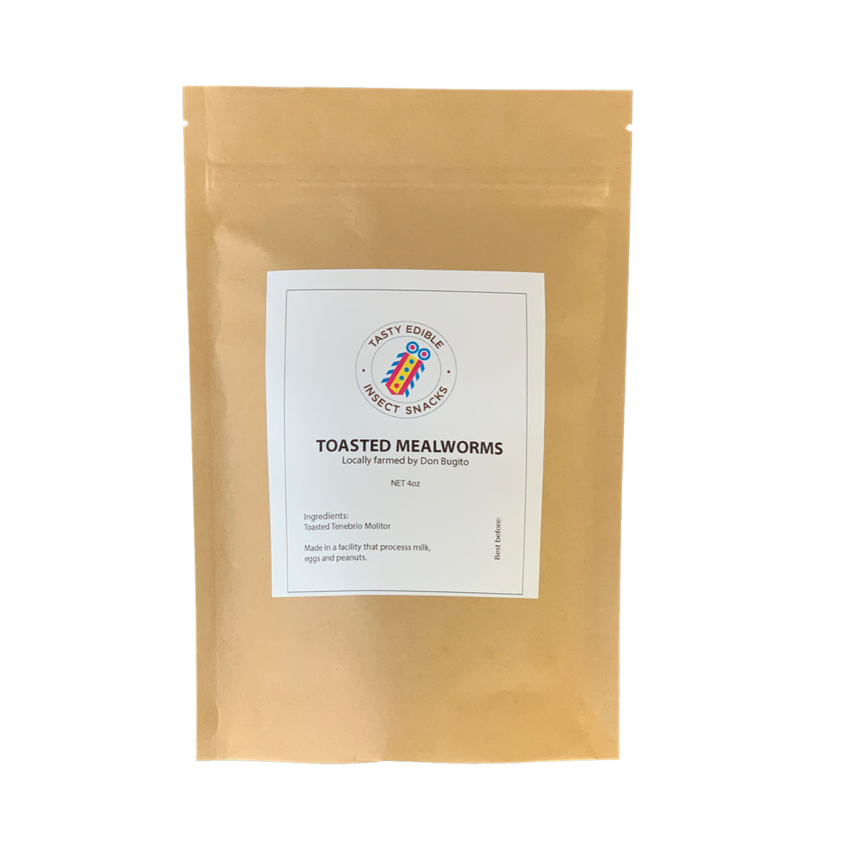 ORGANIC TOASTED MEALWORMS Don Bugito